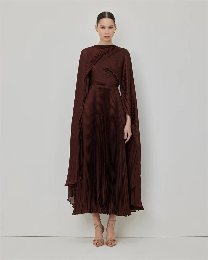 Sumnus Vintage Casual Party Dresses Long Sleeves Ankle length Evening Dress Occasion Gowns Special Event Outfit Lady Customized