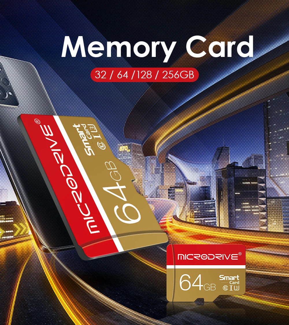 Memory Card 16G 32GB 64GB 128GB 256GB U3 Mini SD Card Class 10 Micro Tf SD Cards For Mobile Phone Earphone Speaker HD Camera PSP