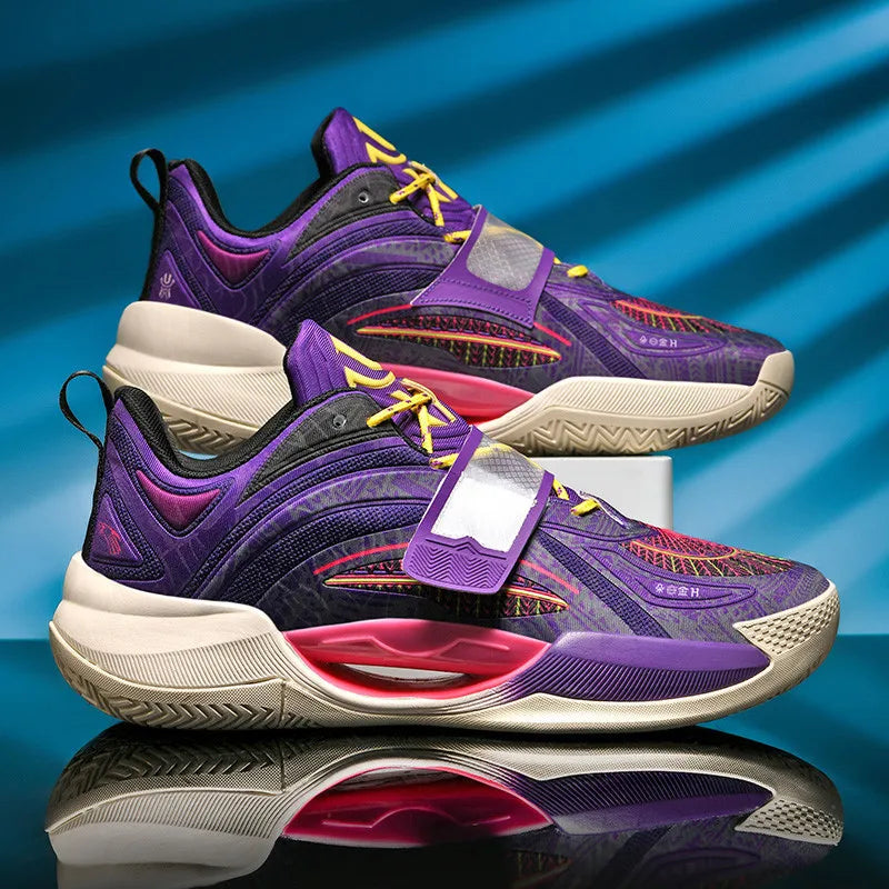 Basketball Sports Shoes with Lightweight and Breathable Air Cushion Strong Men's Jumping Ability Men's Casual Sports Shoes