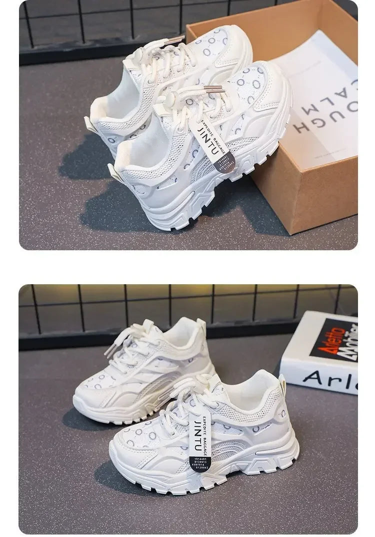 Children's Casual Shoes 2023 Spring Style Net Breathable Non-slip Running Shoes For Boys And Girls Comfortable Outdoor Footwear
