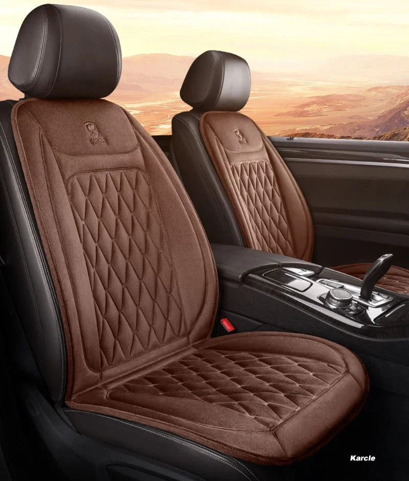 12-24v Heated Car Seat Cover 30' Fast Car Seat Heater Cloth/Flannel Warmed Heated Car Seat Protector 25W Heating Cover
