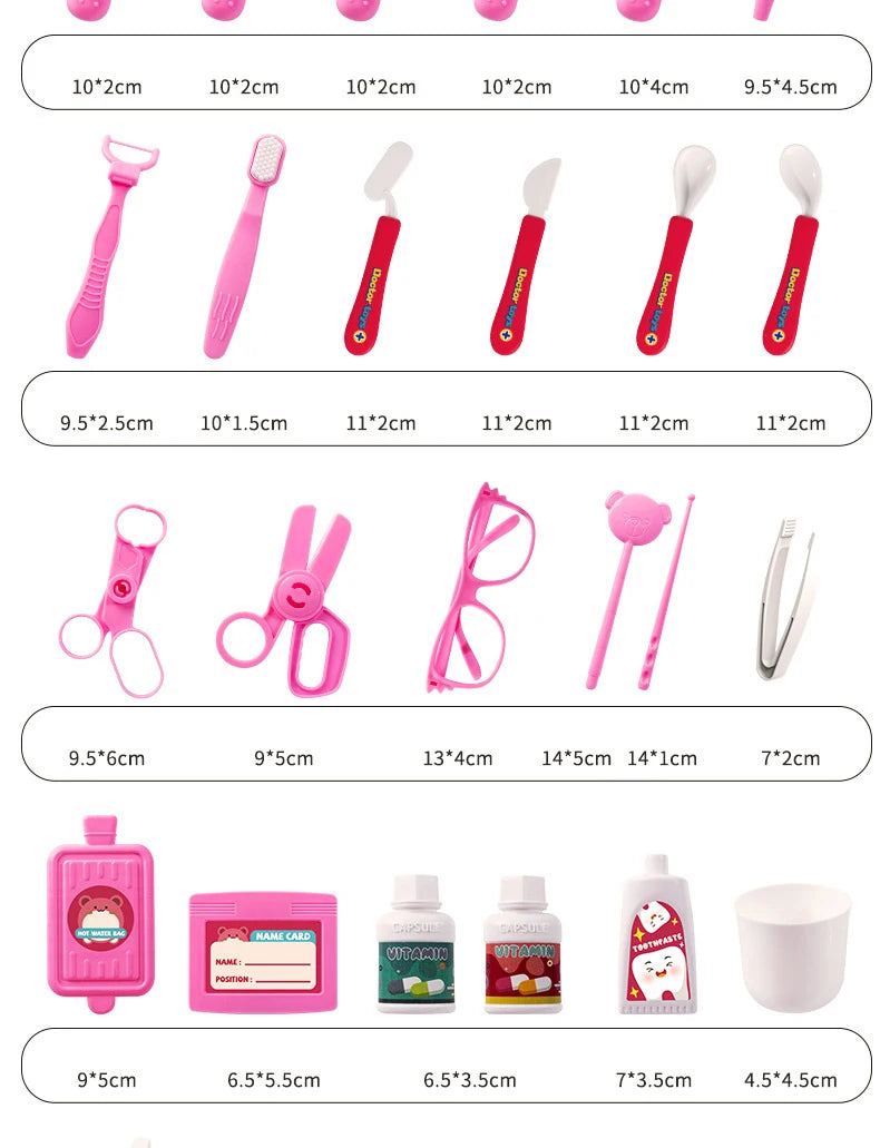 Children Doctor Play Set Simulation Nurse Toy Doctor Accessories for Kids Home Play Toys Doctor Set Toy Gift for Kids Boys Girls