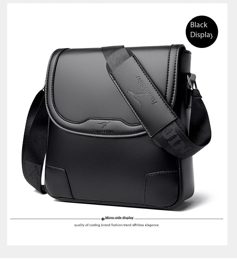 Luxury Brand Men Leather Shoulder Bags Waterproof Business Handbag Travel Tote Crossbody Cross Body Messenger Bag Pack For Male