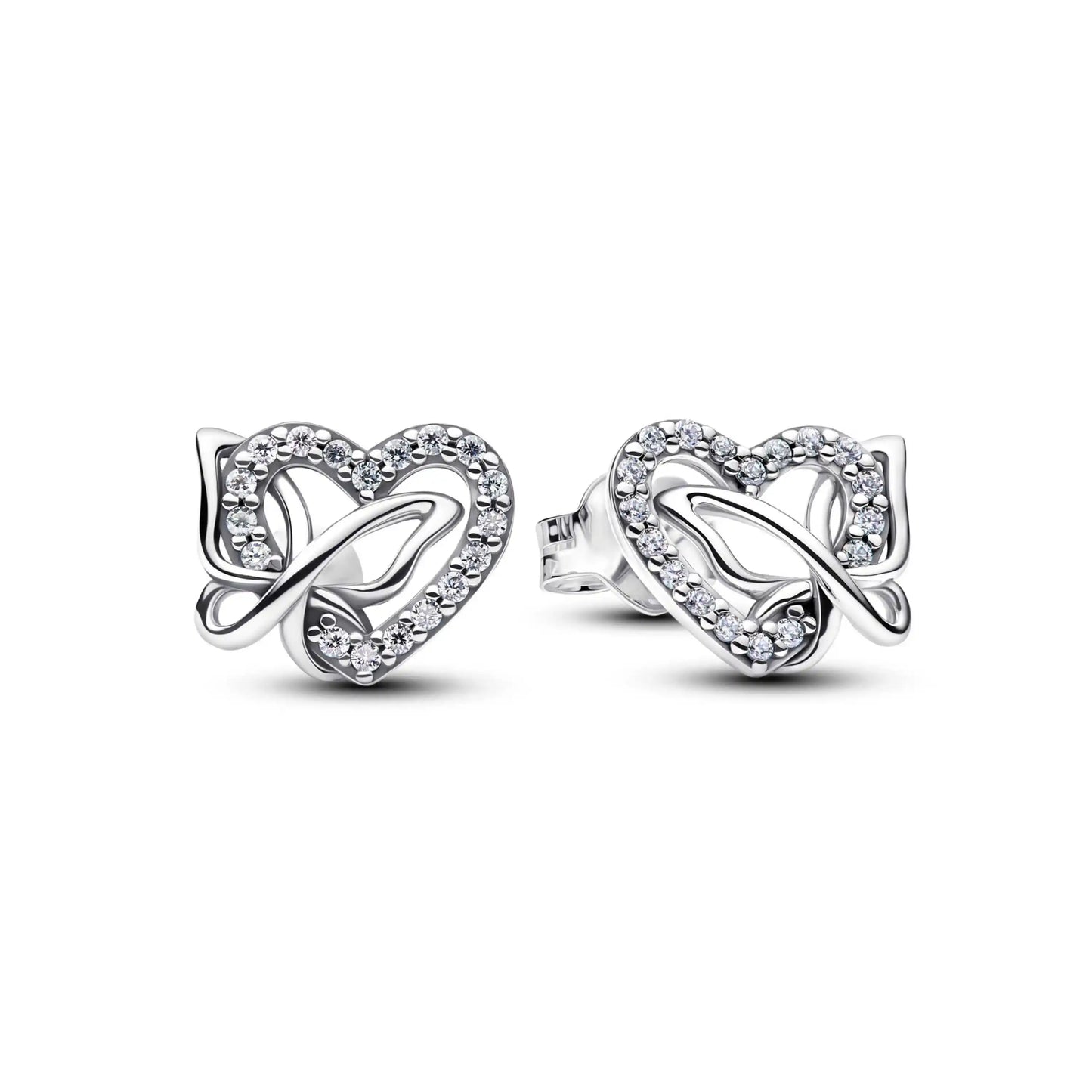New 925 Sterling Silver Four Leaf Clover Flower Ear Stud Ring Pendant Bead fit DIY Women's Bracelets Necklaces Jewelry Gifts