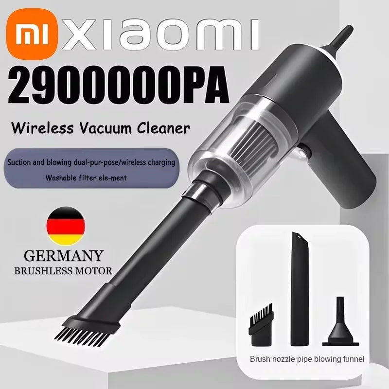 XIAOMI MIJIA Vacuum Cleaner 2 In 1 120w Wireless Super High Powerful Portable Wet Dry Dual Use Large Suction Vacuum Cleaner