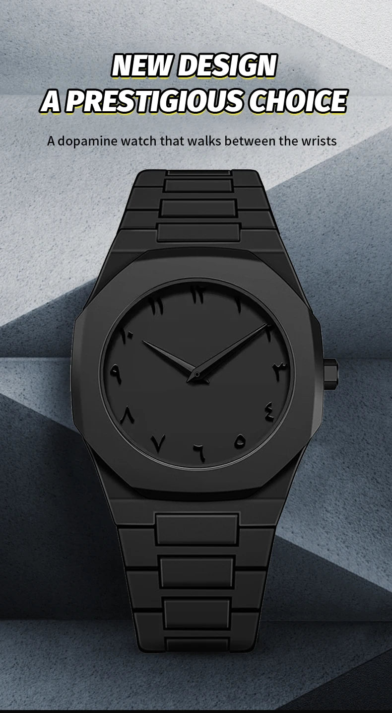 2025 New Modern Simple Creative Sports and Leisure Watch Creative Design Waterproof Quartz Movement Energy Watches Gift for Men