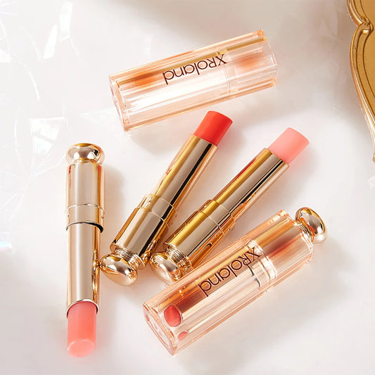 Moisturizing Lip Gloss Color Changing Lipstick Peach Lipstick Temperature Color Changing Waterproof Makeup Lipstick Cosmetics