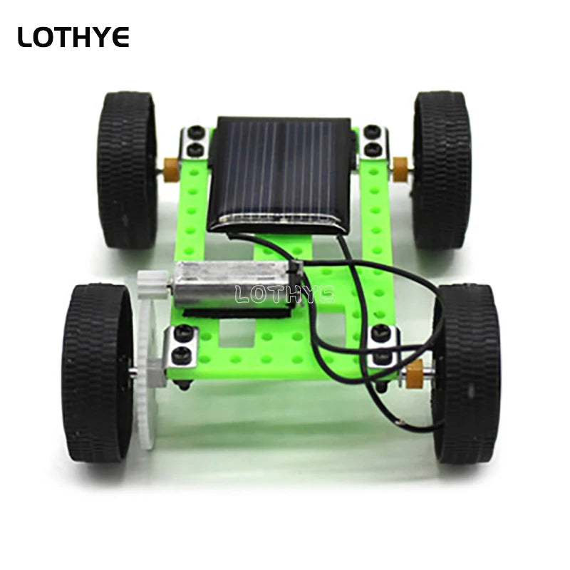 Mini DIY Solar Toy Car Powered Car Kit Children's Educational Gadgets Hobby Fun Children's Toy Robot Car Kit Gift