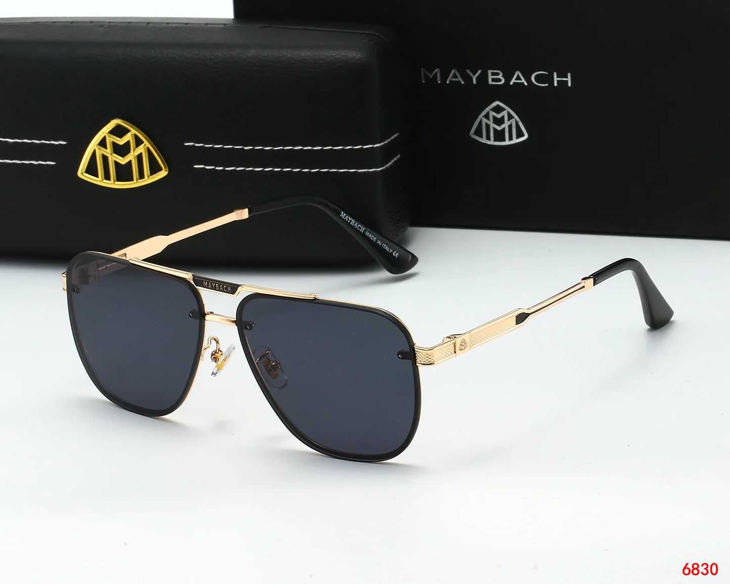 MAYBACH Sunglasses Luxury brand UV400 Protection for Men and women Classic Sun Glasses High Quality Eyewears Pilot Goggle 6830