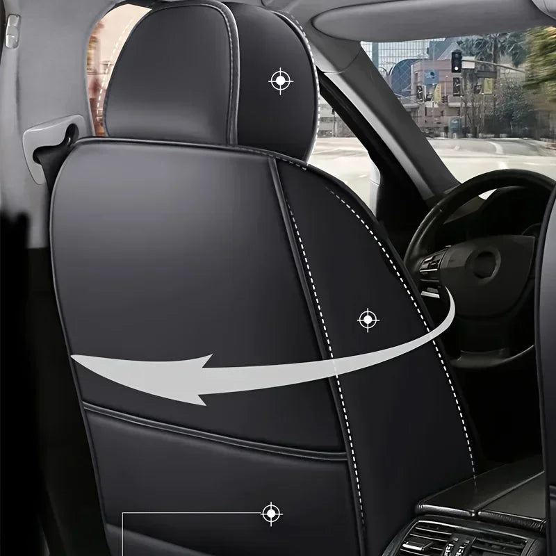 Car Seat Cover Set, 5 Colors , Universal Fit, Full Coverage, Stylish & Durable, Enhance Car Interior Accessories