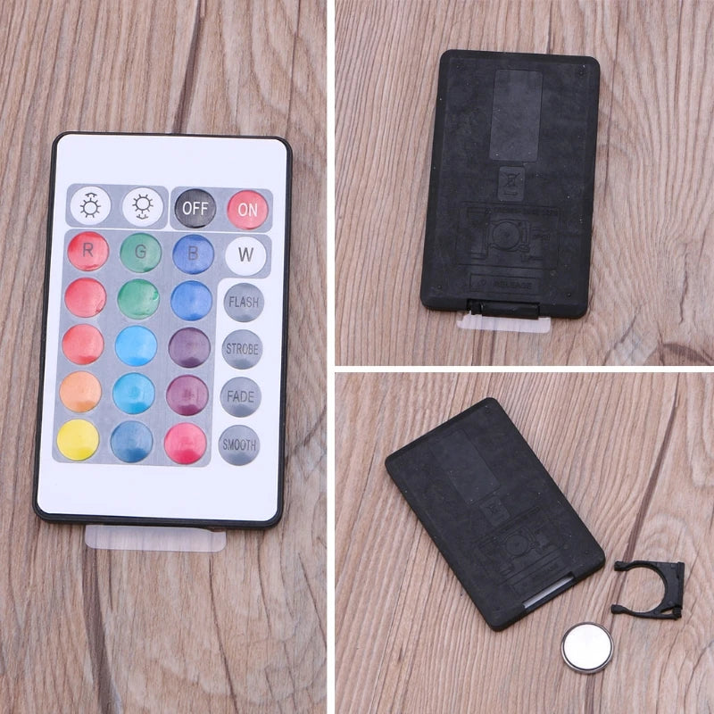 DIY Round LED Base Vase Light with Remote Control Resin Display Wood Lighted Base Stand 12 Colors RGB Adjustable Light Drop Ship