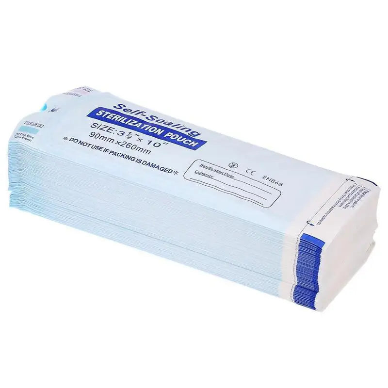 200PCS Self-Sealing Sterilizer Pouches Bags 4 Size Disposable Nail Art Disinfection Bag Tattoo Nail Dental Tool Storage Bag
