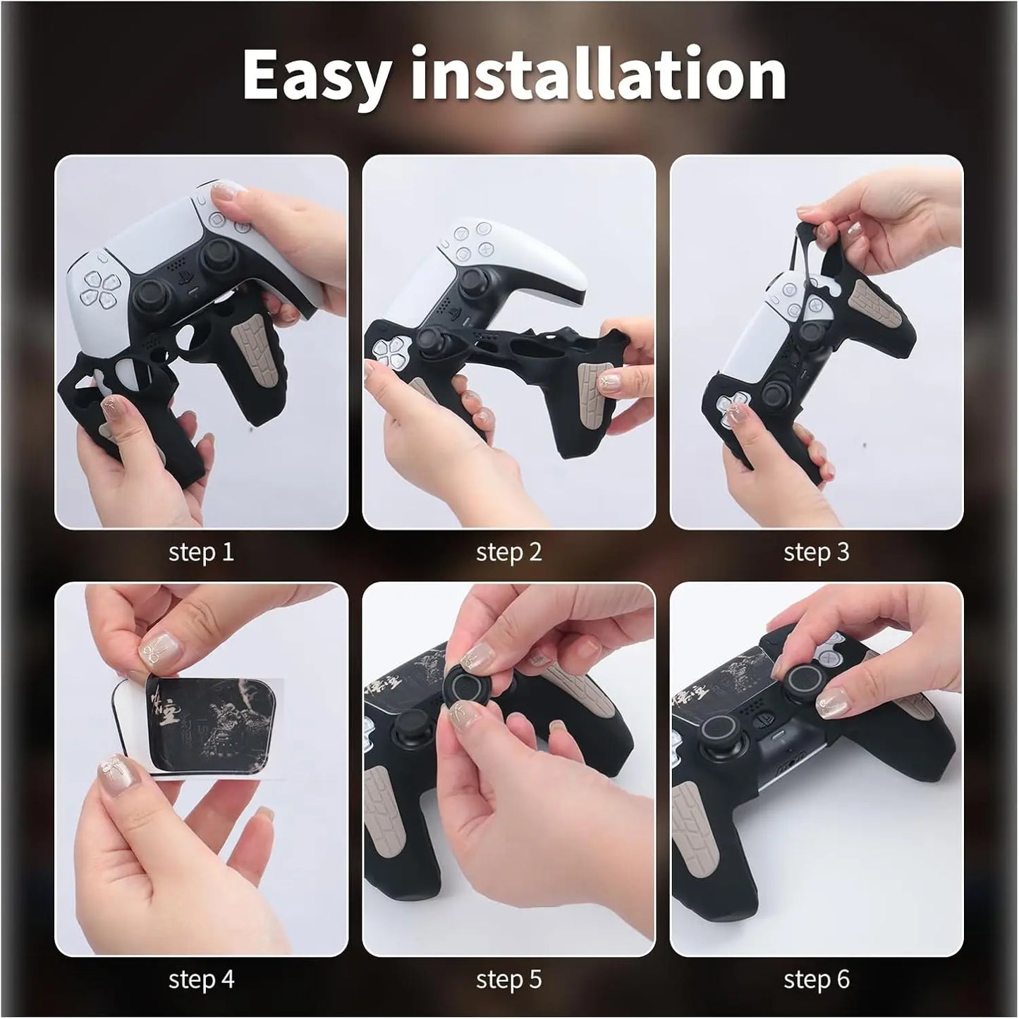 For PS5 Controller Anti-Slip Silicone Cover 30th Anniversary Limited Edition With Touch Screen Sticker For PS5 Controller Shell