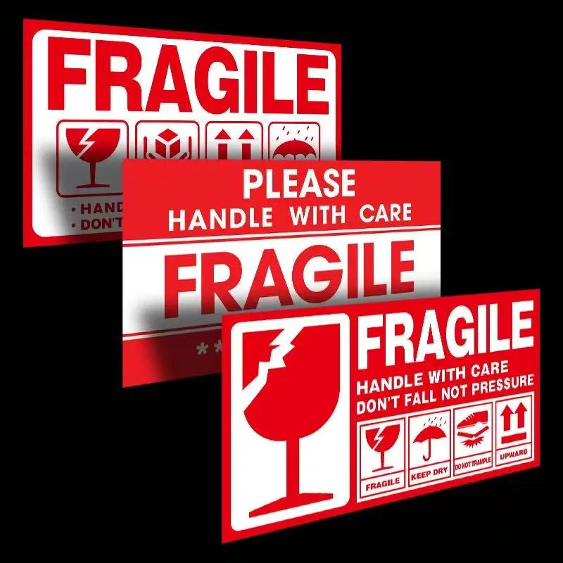 Fragile Stickers Please Handle with Care-Fragile-Thank You Warning Fragile Stickers Permanent Adhesive for Shipping Moving