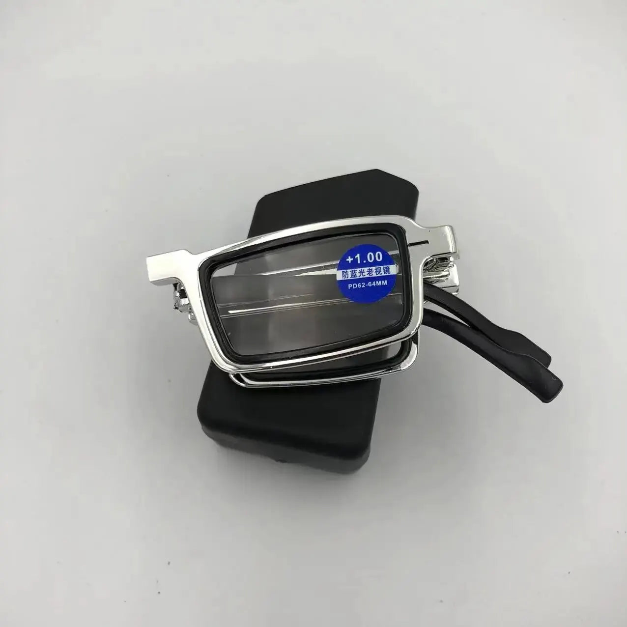Metal Folding Reading Glasses Portable Ultra Light Anti Blue Light Lens Presbyopia Glasses Men's Rectangular Eyeglasses Eyewears