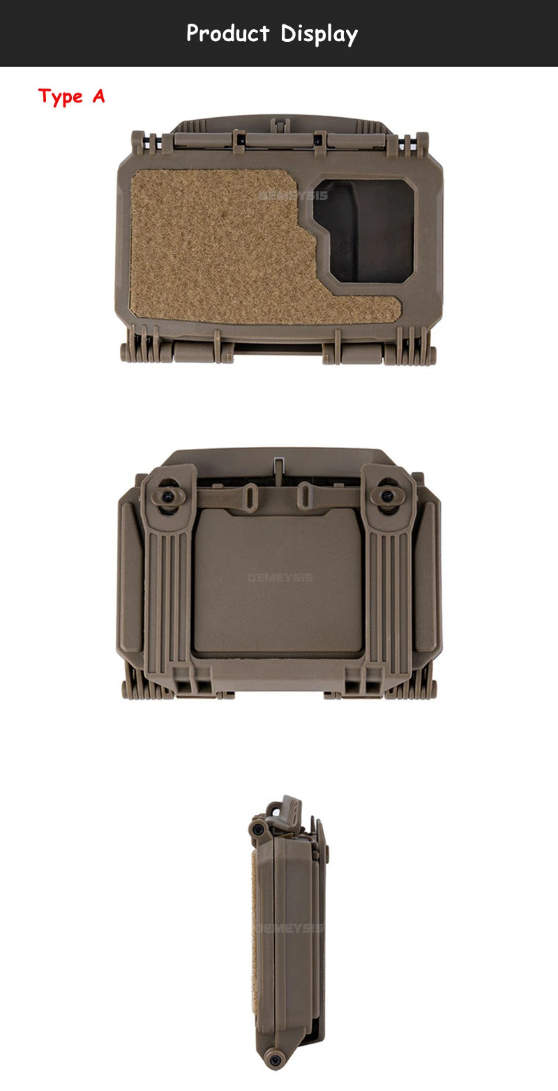 Tactical MOLLE Mobile Phone Box V2 Sport Chest Rig Hunting Vest Navigation Board Instant Equipment  Front Panel Phone Holder