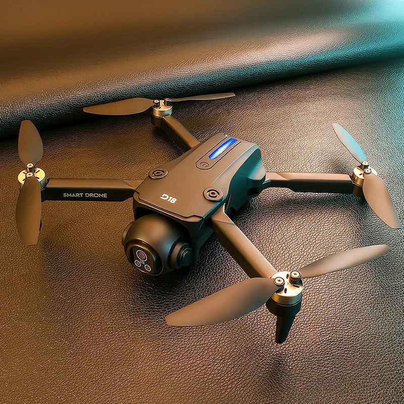 D18 Drone Drone 8K Camera 5G HD Dual Camera FPV Obstacle Avoidance Brushless Motor Aerial Quadcopter with Smart Flight Mode Toy