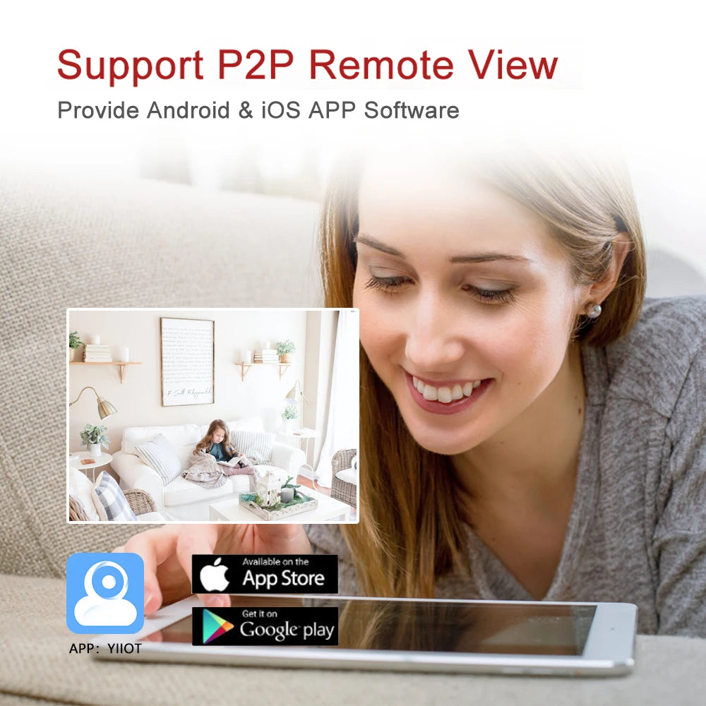 Anpviz 1080P Mini PTZ Camera Wifi Indoor Smart Baby Monitor Mini Wireless IP Camera Support 5G Wifi Auto Tracking YIIOT App View