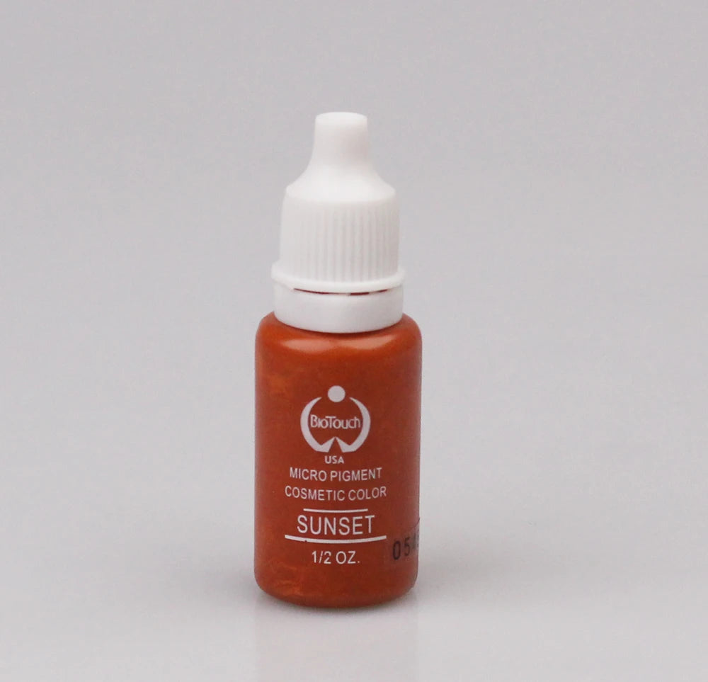 1Pcs Tattoo Ink Pigment Kit Permanent Makeup Micropigment for Eyebrow Eyeliner Lip Art Brown Black Chocolate Dark Red