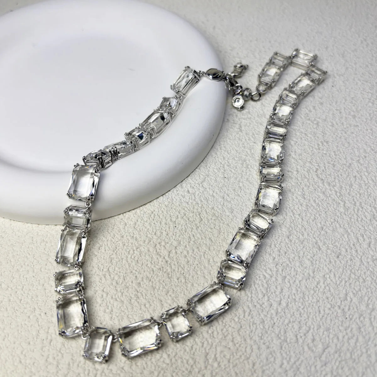 Original Charms Fine Jewelry Set Women Several Purple Zircon Crystal Necklace Bracelet Earrings Stainless Steel Romantic Gift