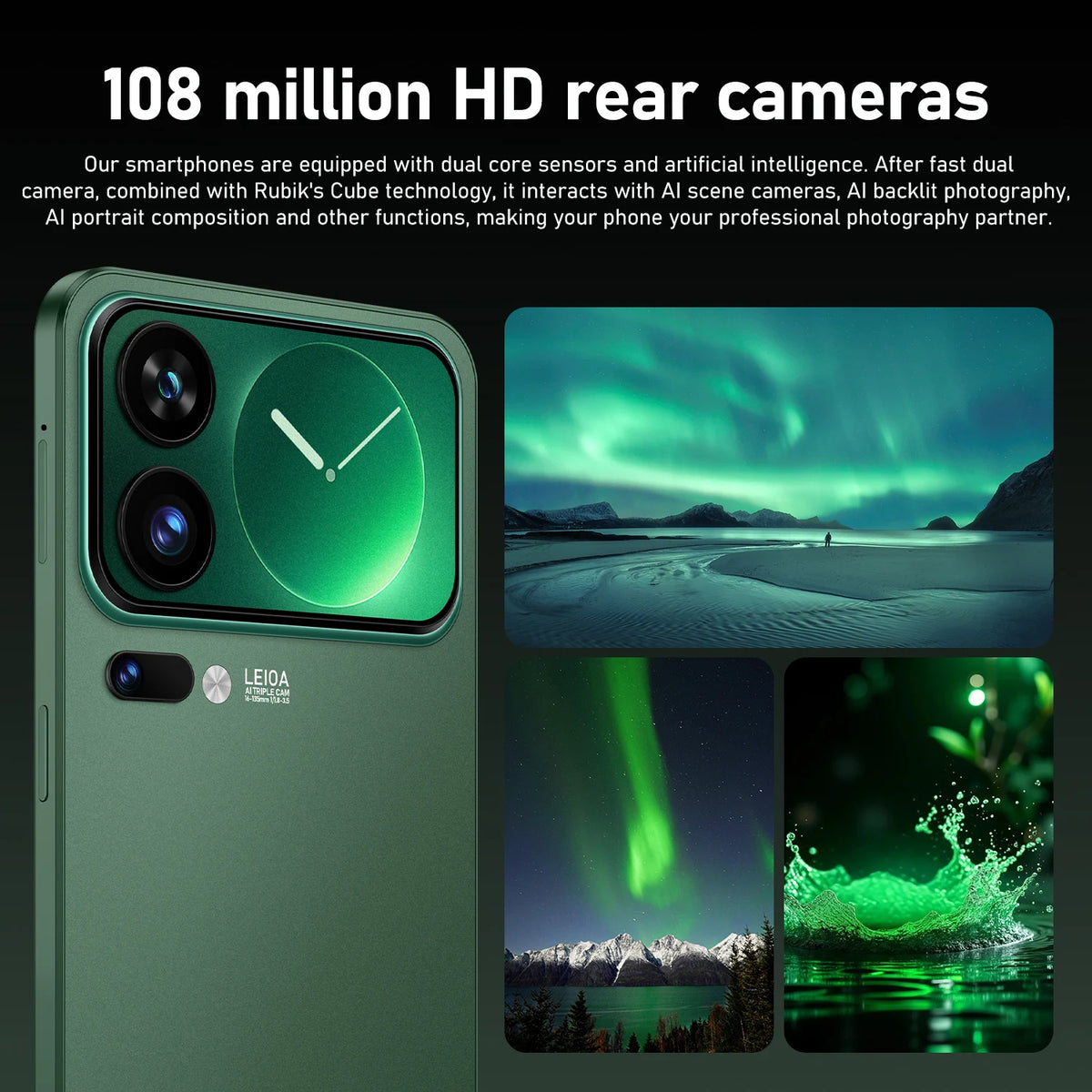 New M17 Pro Max Global Version High Quality 7.3" HD Standby 22GB 2TB Snapdragon 8 Gen4 Dual Card 7800mAh 108M Android
