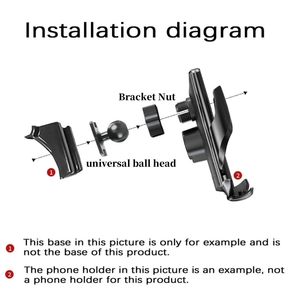 Car Phone Holder For Lexus ES 350 ES 300h ES 350h 2021 2022-2024 Wireless Charging Bracket Base Gravity Stand Phone Mount Base