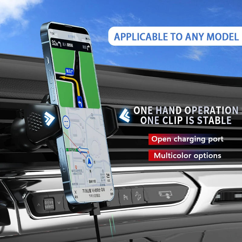 Car Phone Holder For Volkswagen VW Golf 8 MK8 2021-2024 Mobile Phone Mounts Car Wireless Charging Special Fixed Base Accessories