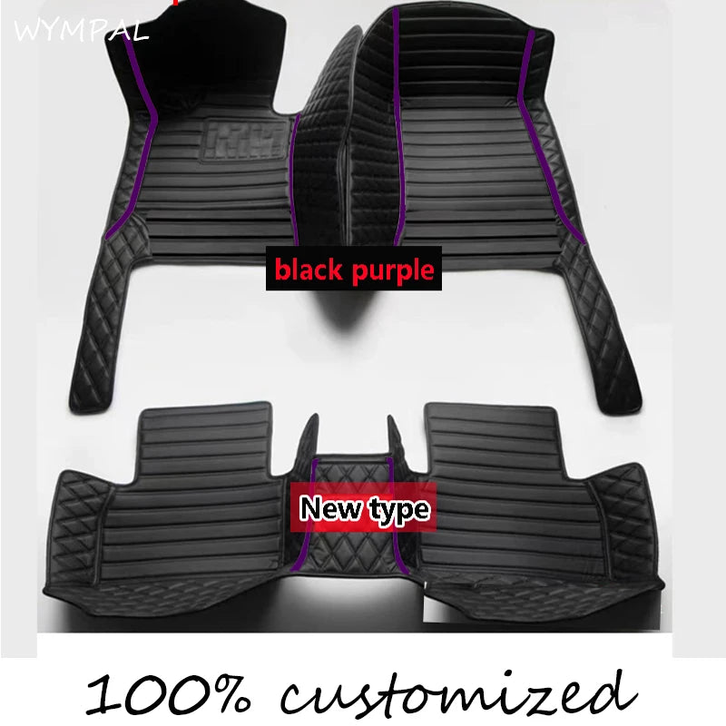 Car Floor Mats For VW Golf 4 MK4 1998 1999 2000 2001 2002 2003 car Accessories Leather Carpets Rugs Foot Pads