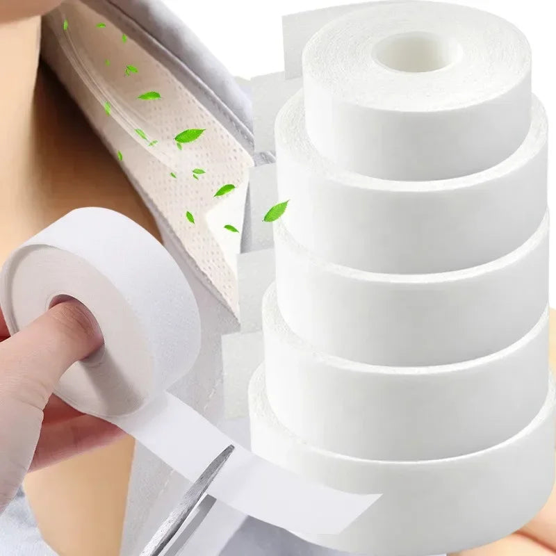 Disposable Self-Adhesive Collar Sticker Women Absorbent Anti-dirt T-shirt Collar Stickers Protector Neck Liner Pads Accessories