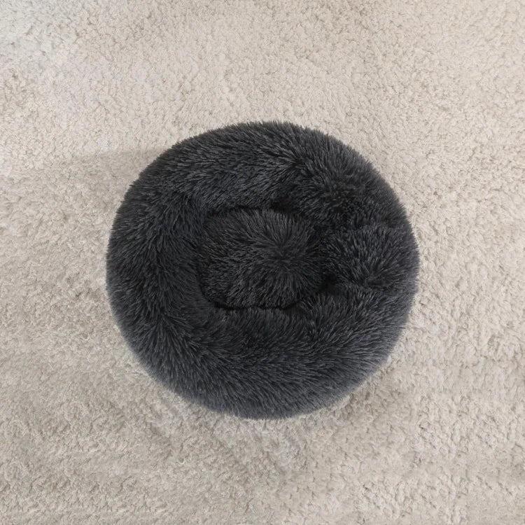 Home Plush Pet Nest Winter Cat Nest Dog Nest Warm Detachable and Washable Round Cat Nest Pet Bed Seasonal Universal Decoration