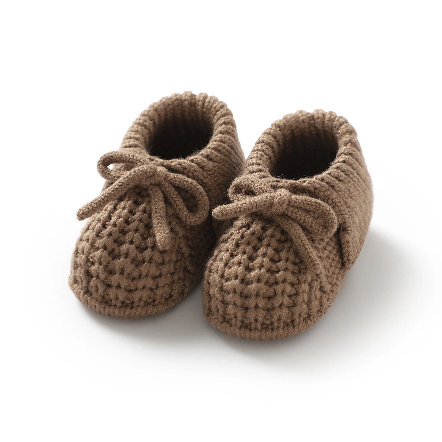 Baby First Walkers Shoes Cute Bowknot Hand Knitted Newborn Boys Girls Prewalkers 0-12m Infant Kids Soft Soled Footwear Anti-Slip