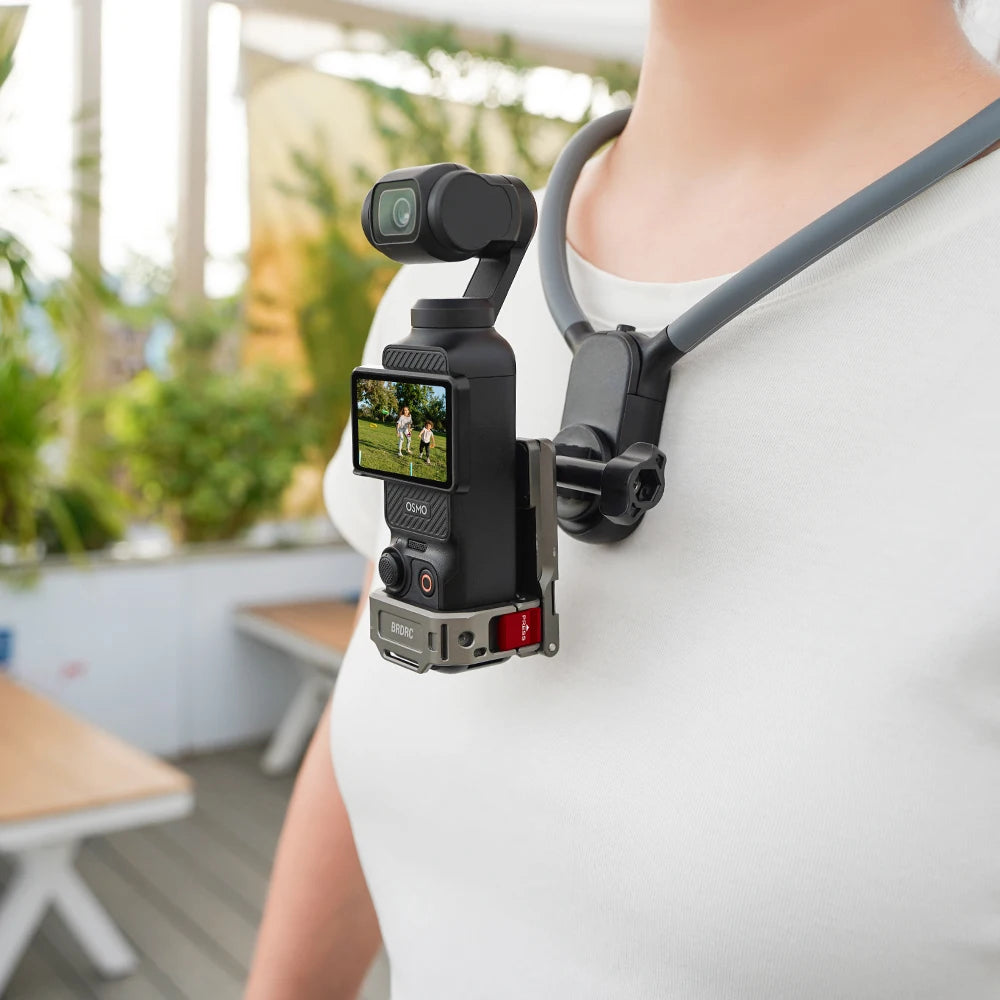 BRDRC Multi-Function Expansion Magnetic Mount for DJI Osmo Pocket 3,Aluminum Alloy Base,Pocket 3 Quick Release Accessories