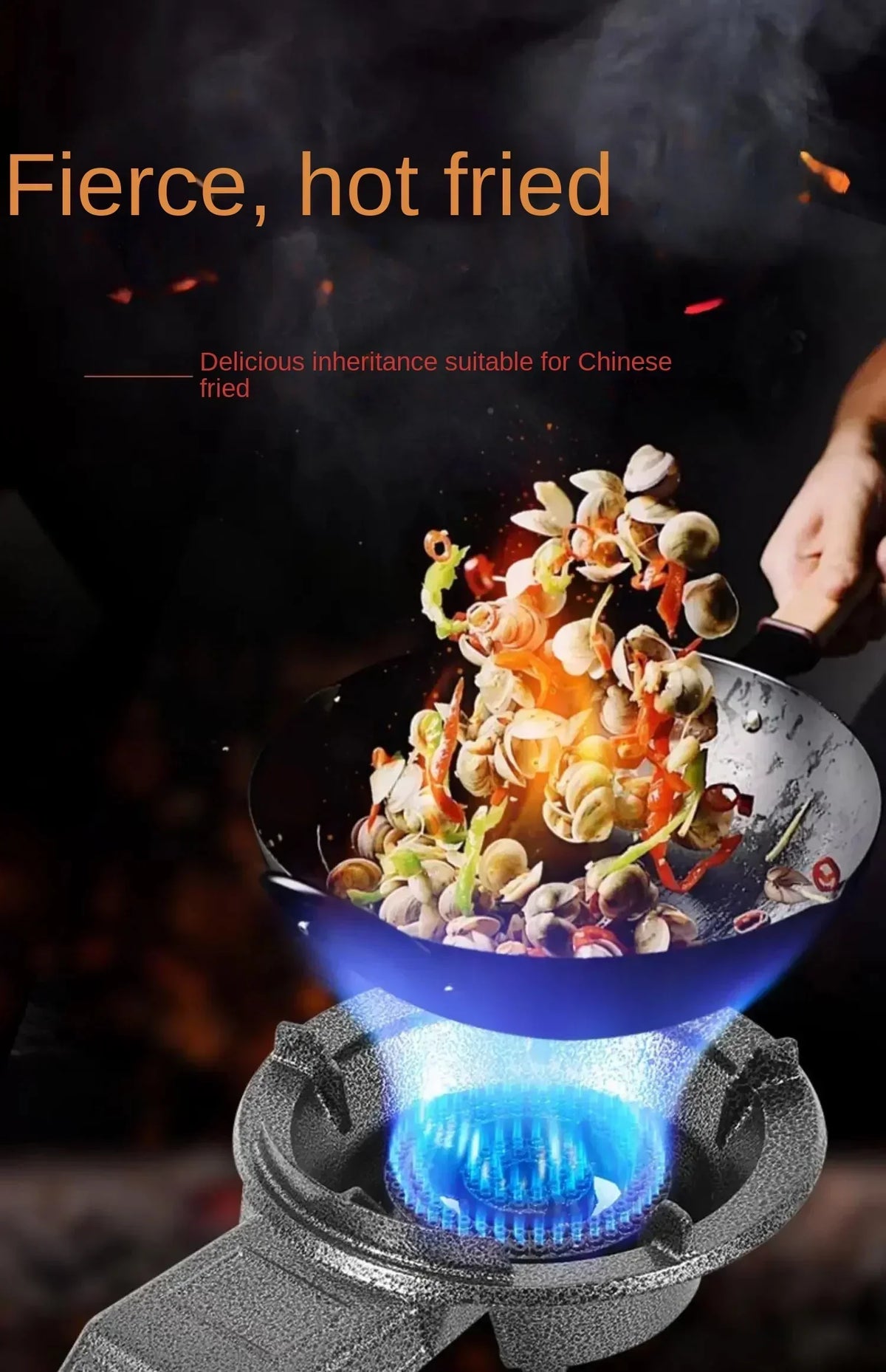 Powerful Gas Stove for Home and Commercial Cooking - Compatible with Natural Gas and LPG AN