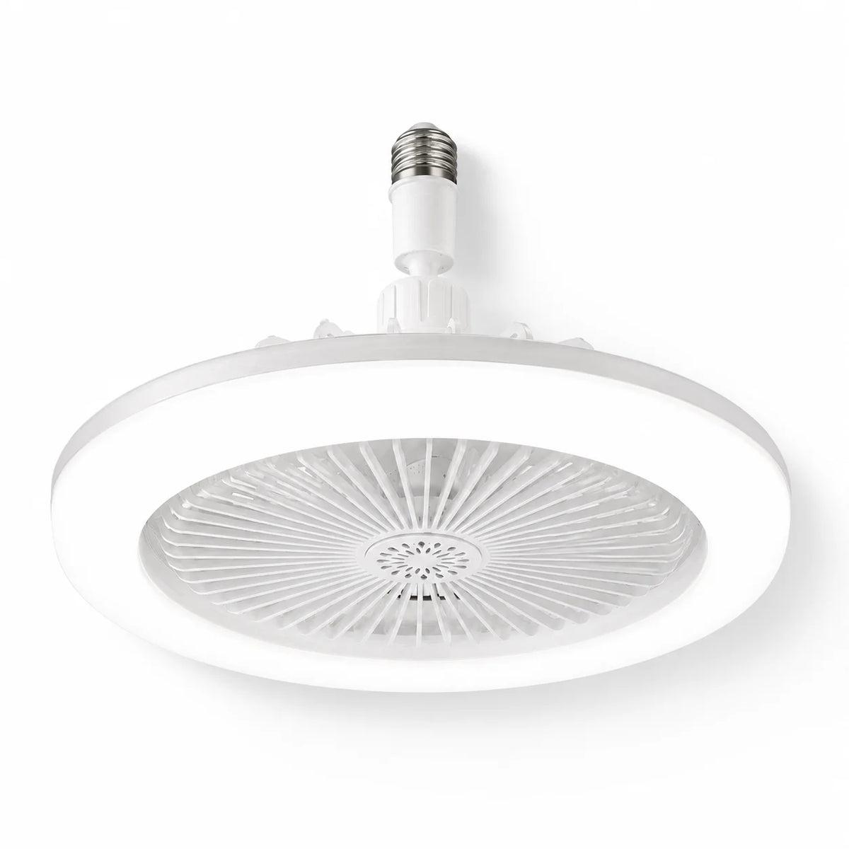 3 in 1 E27 Ceiling Fan Light with Remote Control Rotatable LED Lamp Converter Base for Bedroom Living Room Kitchen Home Decor