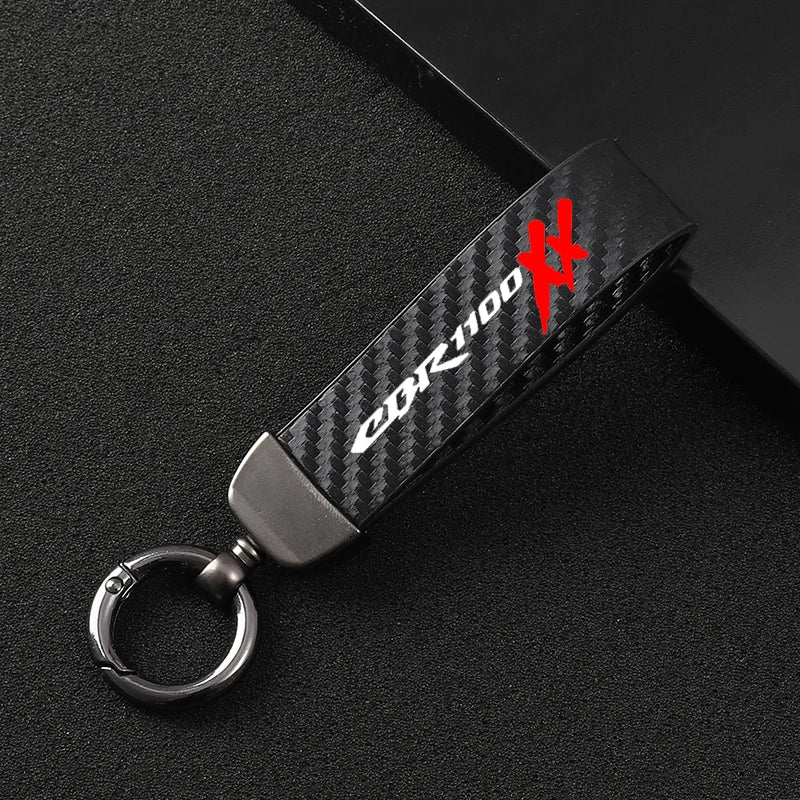 High-Grade Leather Motorcycle keychain Horseshoe Buckle Jewelry for Honda CBR1100XX CBR1100 XX cbr1100xx motorcycle Accessories