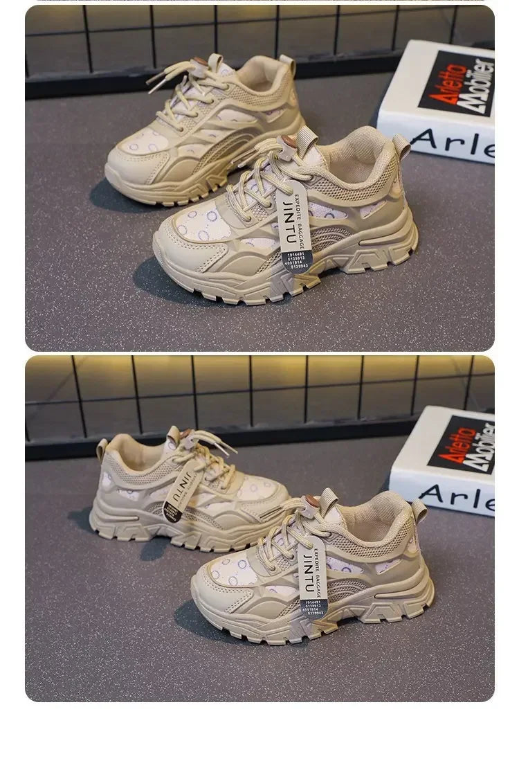 Children's Casual Shoes 2023 Spring Style Net Breathable Non-slip Running Shoes For Boys And Girls Comfortable Outdoor Footwear