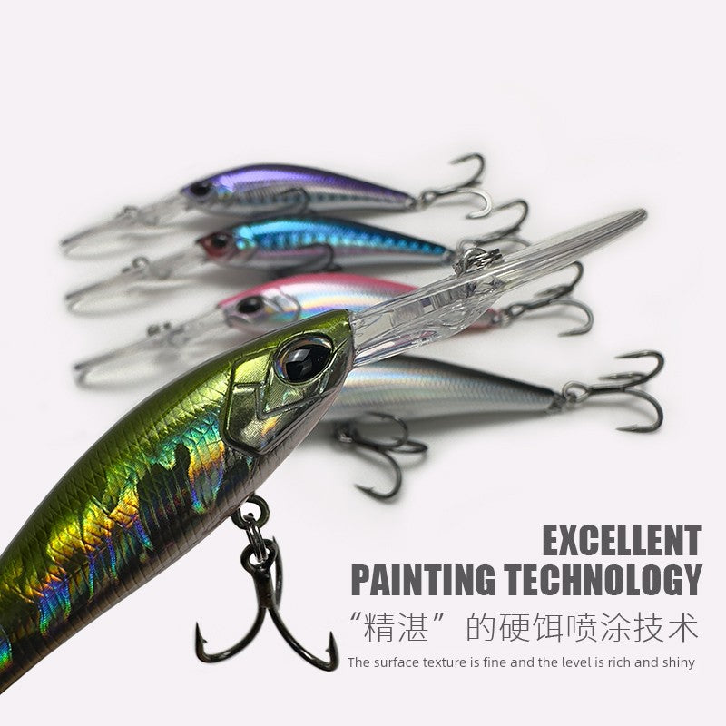 6G Long Tongue Board Speed Diving Small Mino Slow Floating Deep Diving Micro Object Lure Suspension Fishing Weever Mandarin Fish Special Kill Lure