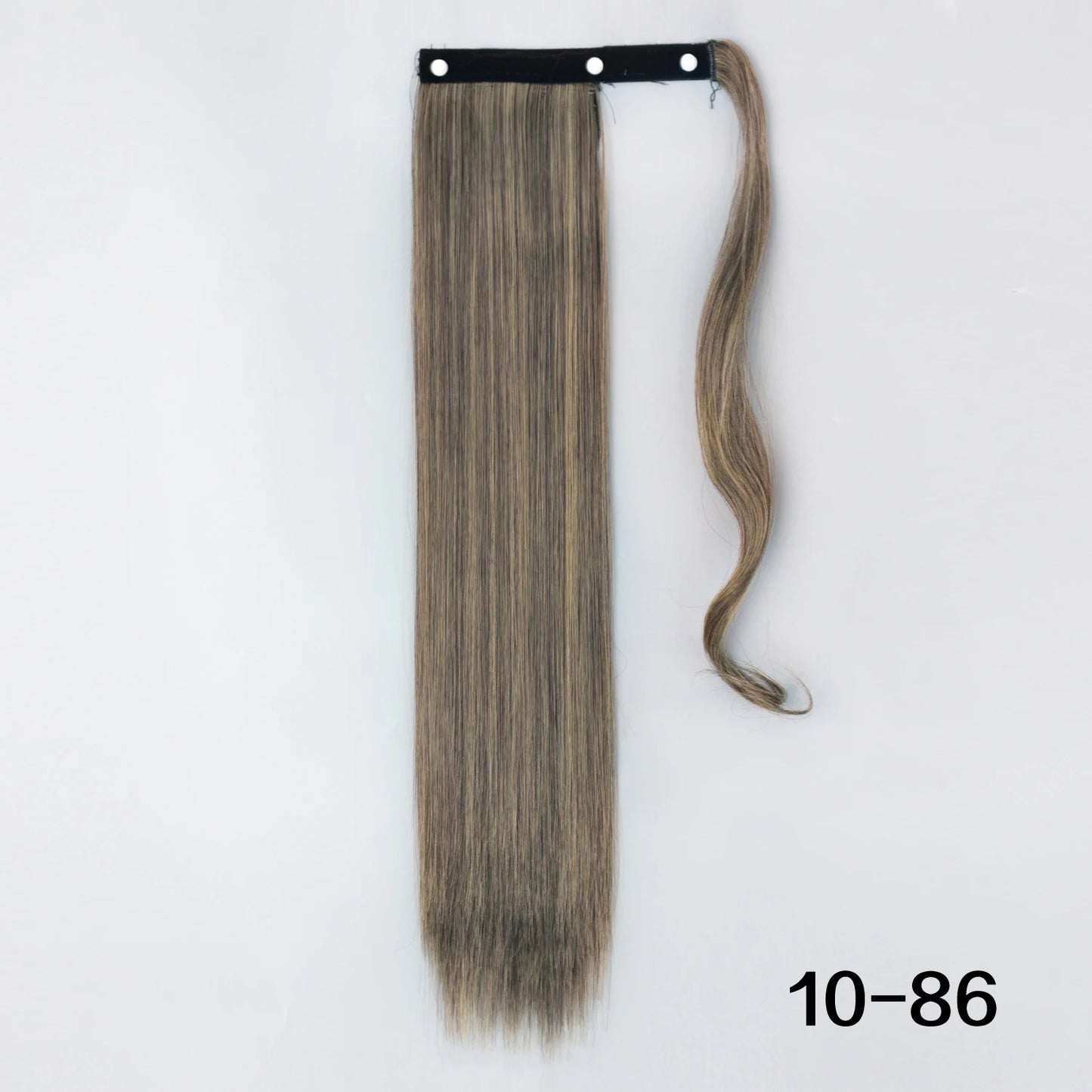 MERISIHAIR Synthetic 22 34 inches Long Straight Ponytail Extensions Heat Resisting Ponytail Brown Blonde Hair Women