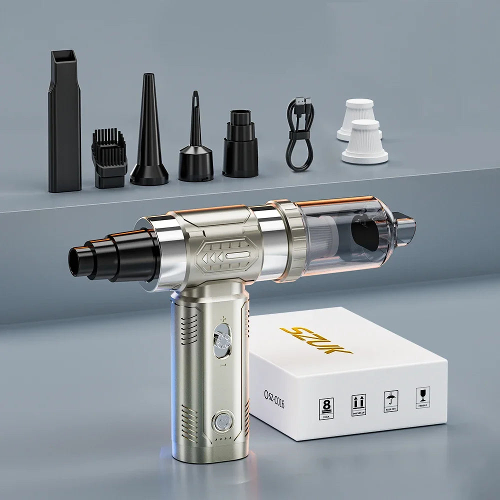 SZUK Mini Air Blower Brushless Motor Turbo Jet Fan Handheld Portable Duct Fan Turbofan Powerful Air Blower Car Vacuum Cleaner