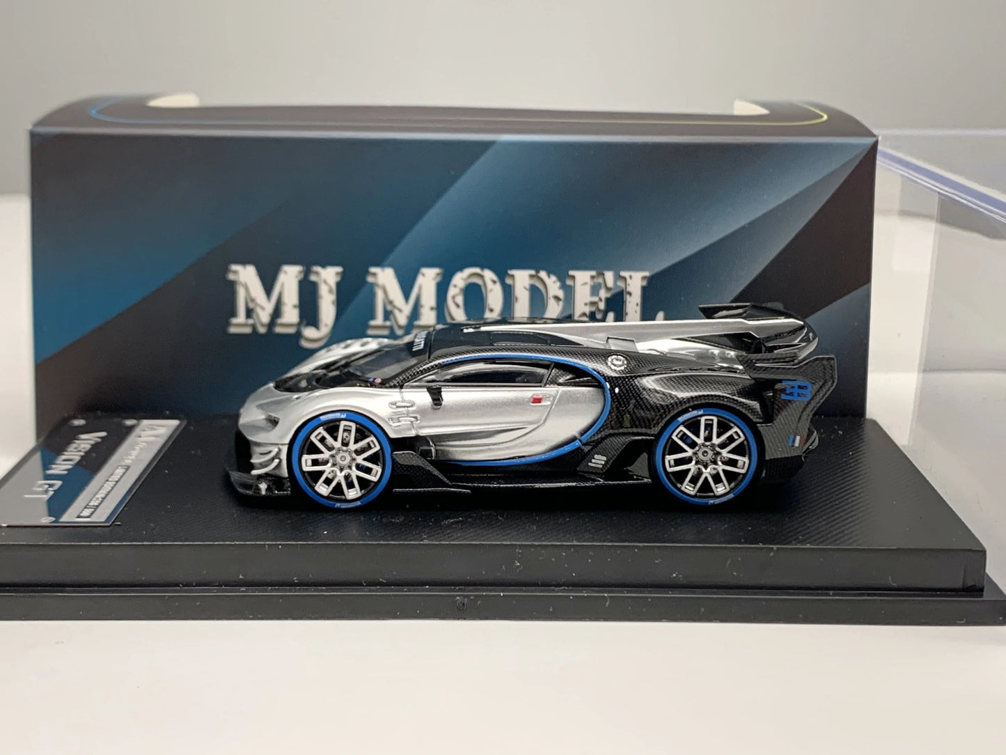 MJ 1:64 BUGATTI VISION GT Alloy Car Model Collection Ornament