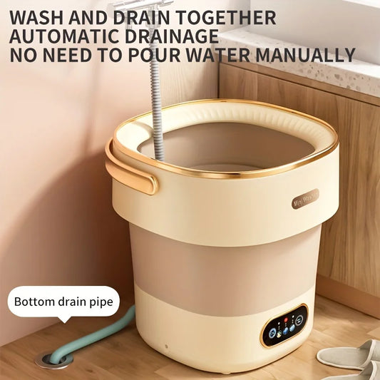 Portable Small Washing Dryer Machine Collapsible Washer Apartment Travel Socks Underwear Panties Washing Machine