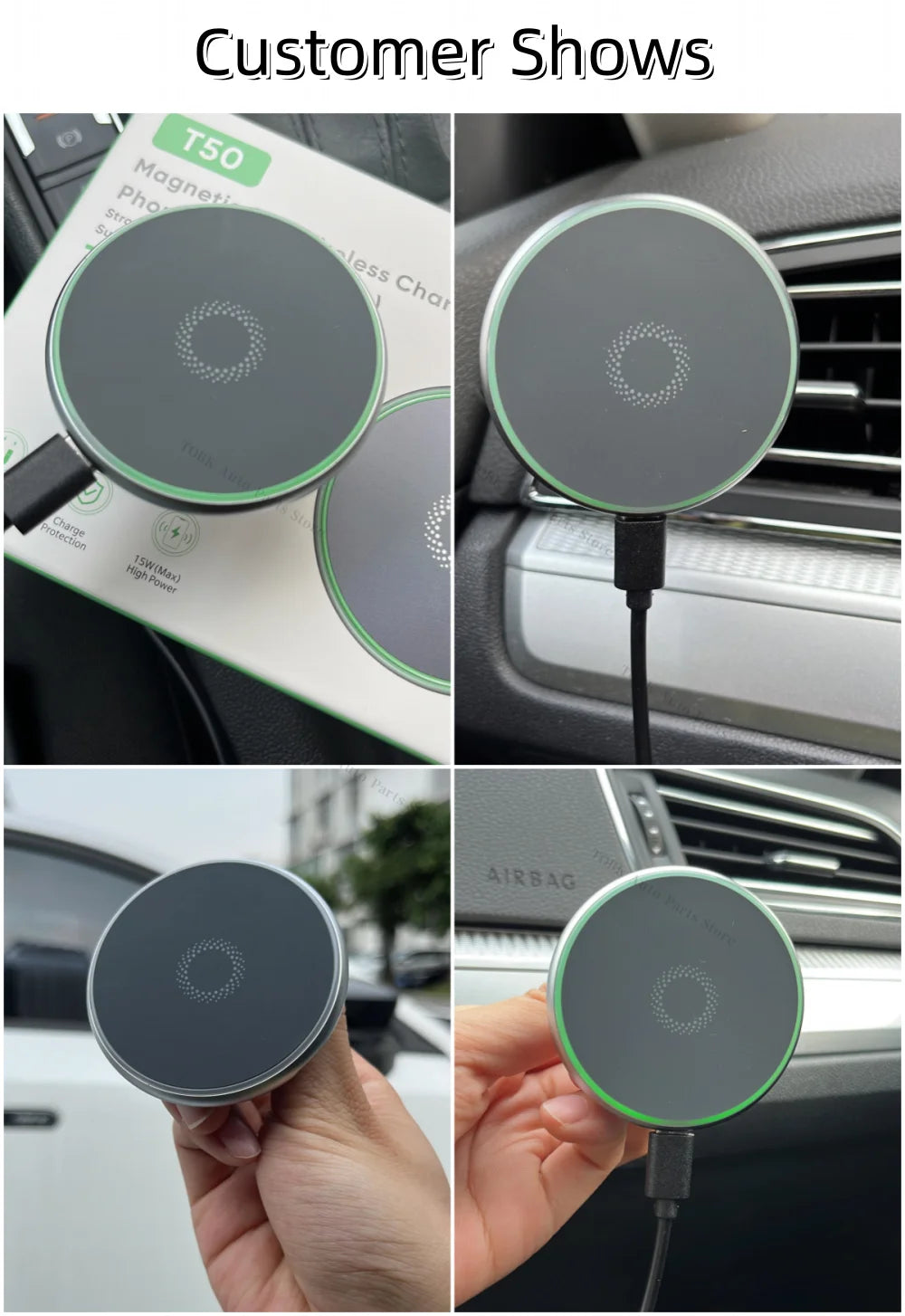 Magnetic Car Phone Holder For Audi Q3 8U 2013-2017 2018 Wireless Charging Special Fixed Bracket Base MagSafe Mount Accessoires