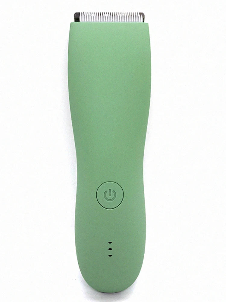 Body Hair Trimmer Shaver for Men Ball Trimmer for Groin Pubic Replaceable Ceramic Blade Groomer Electric Razor Waterproof Clippe