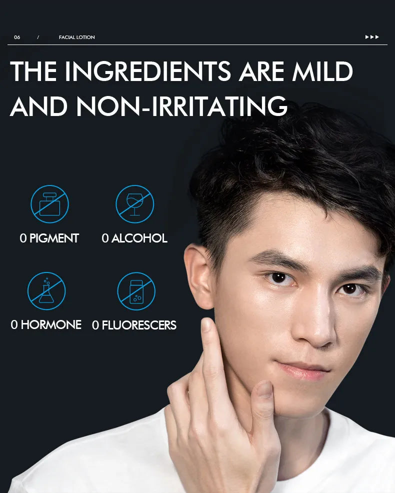 LAIKOU Face Lotion For Men Sensitive Skin Firming Cream Refreshing Moisturizin Men's Night Moisturizer Facial Skin Care Products
