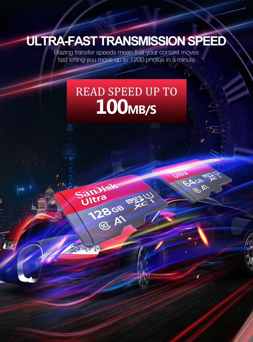 100% Original Sandisk Micro SD Card 128GB Class10 Flash TF Card 128GB Memory Card 128gb memoria disk for samrtphone and table PC