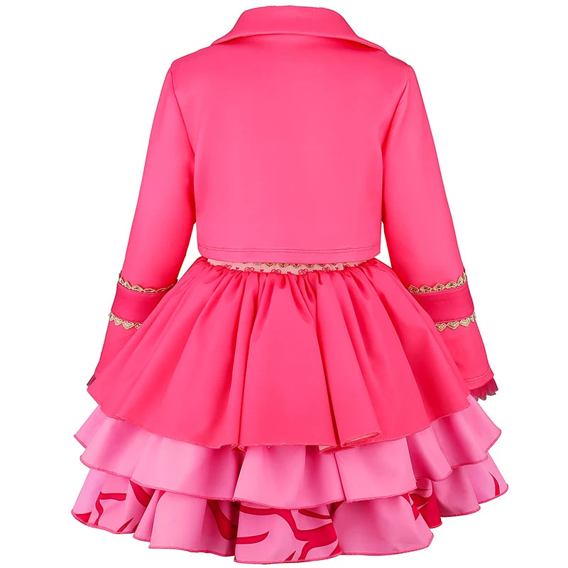 2026 New Halloween Cosplay Kids Mal Cosplay Costume Girls Evie Children Fantasia Carnival Clothes With Socks Birthday Party Hall