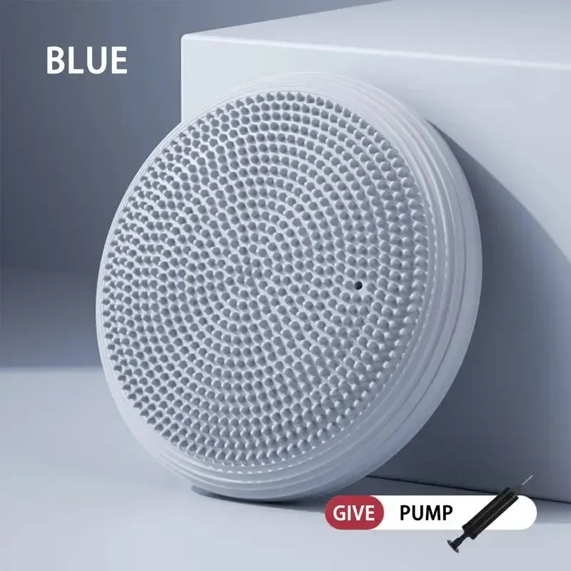 Thickened Yoga Mat Flat Balance Massage Yoga Trainer Exercise Fitness Equipment Shock Absorption Mat For Home Gym Use