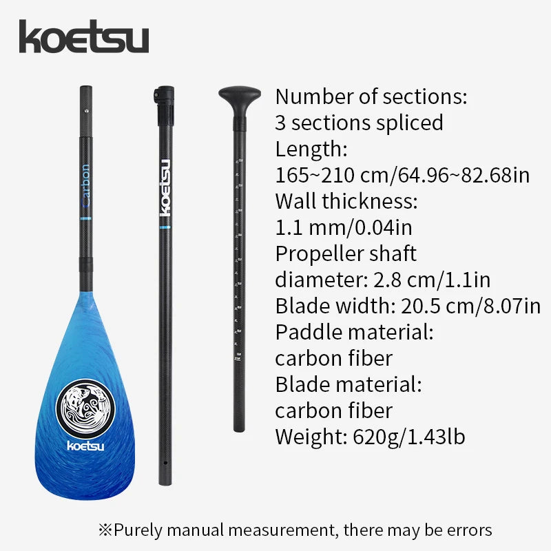 KOETSU [Full Carbon Fiber SUP Paddle] Light as a feather, strong as steel Switch between racing and cruising at will