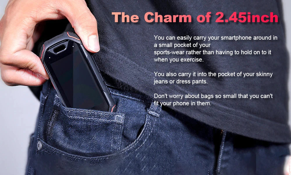 In Stock Unihertz ATOM World's Mini Rugged Smartphone 4GB 64GB Android 9 Octa Core 2.45 inch Unlocked Cellphone 2000mAh NFC