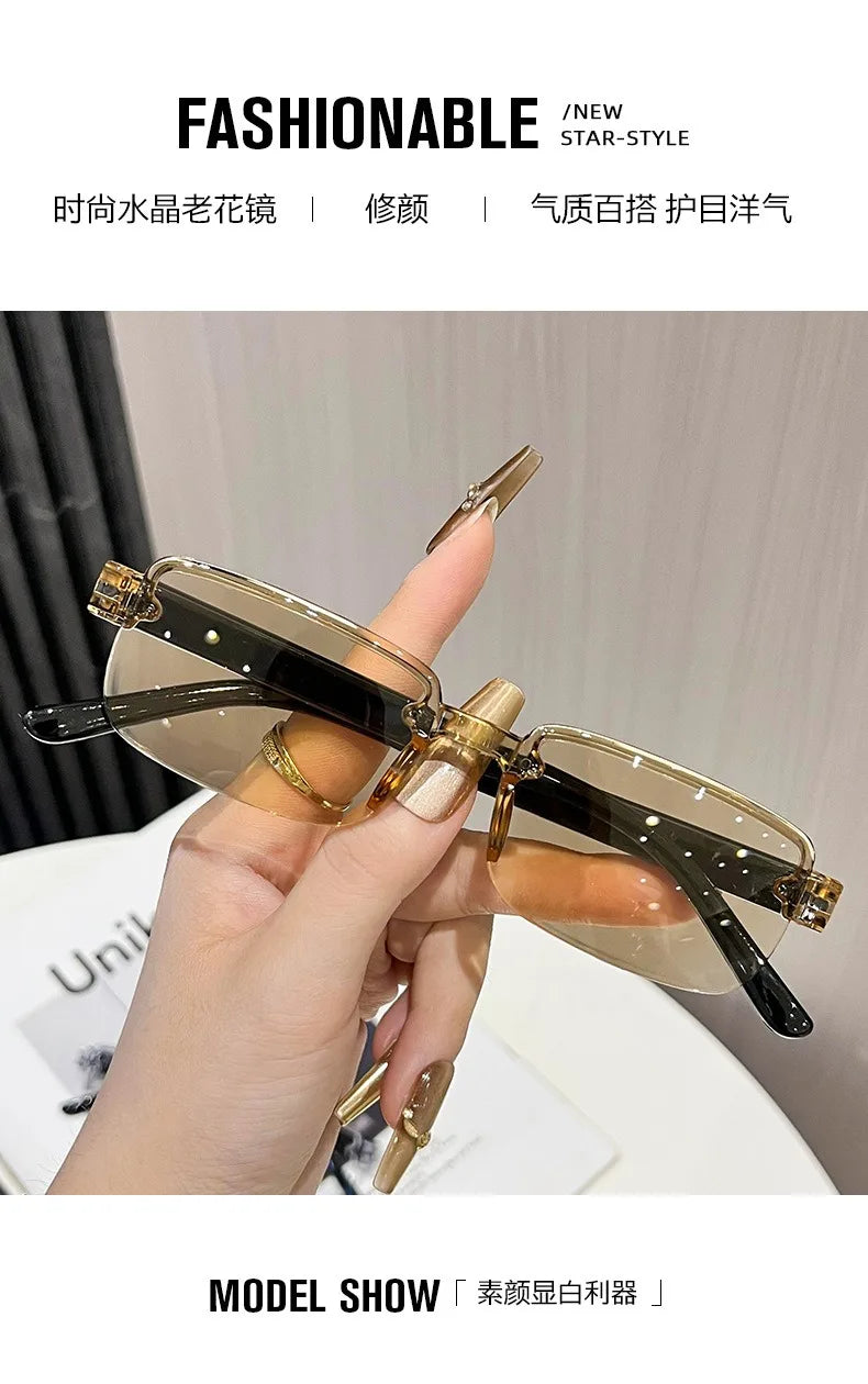 Smart Zoom Reading Glasses Anti Blue Light Presbyopia Glasses For Men Women Adjustable Focus Light Lightweight Reading Glasses